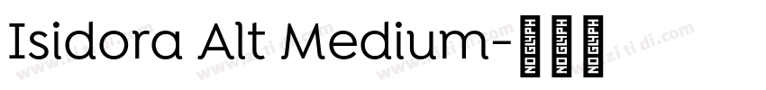Isidora Alt Medium字体转换